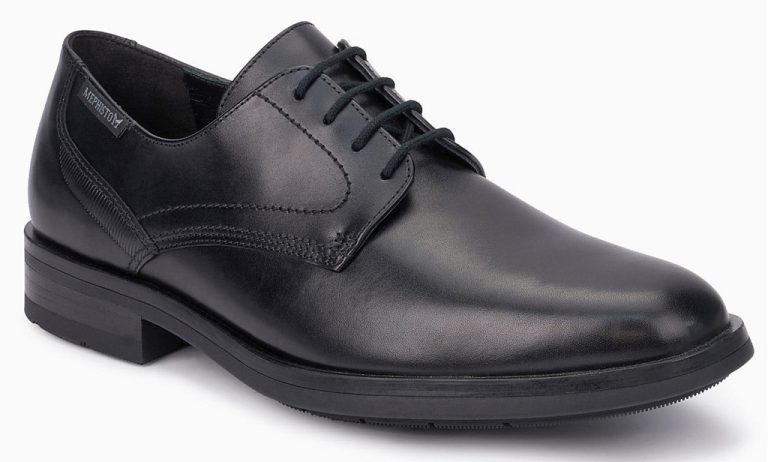 Mephisto SMITH - heren veterschoen - zwart leder